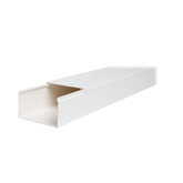 Canaleta TMK-4577 en PVC Blanco Autoextinguible: Solución Segura y Estética para Entornos Interiores, con Gran Capacidad de Resguardo de Cables, Medidas : 45 mm x 77 mm x 2.5 m (5500-01250)